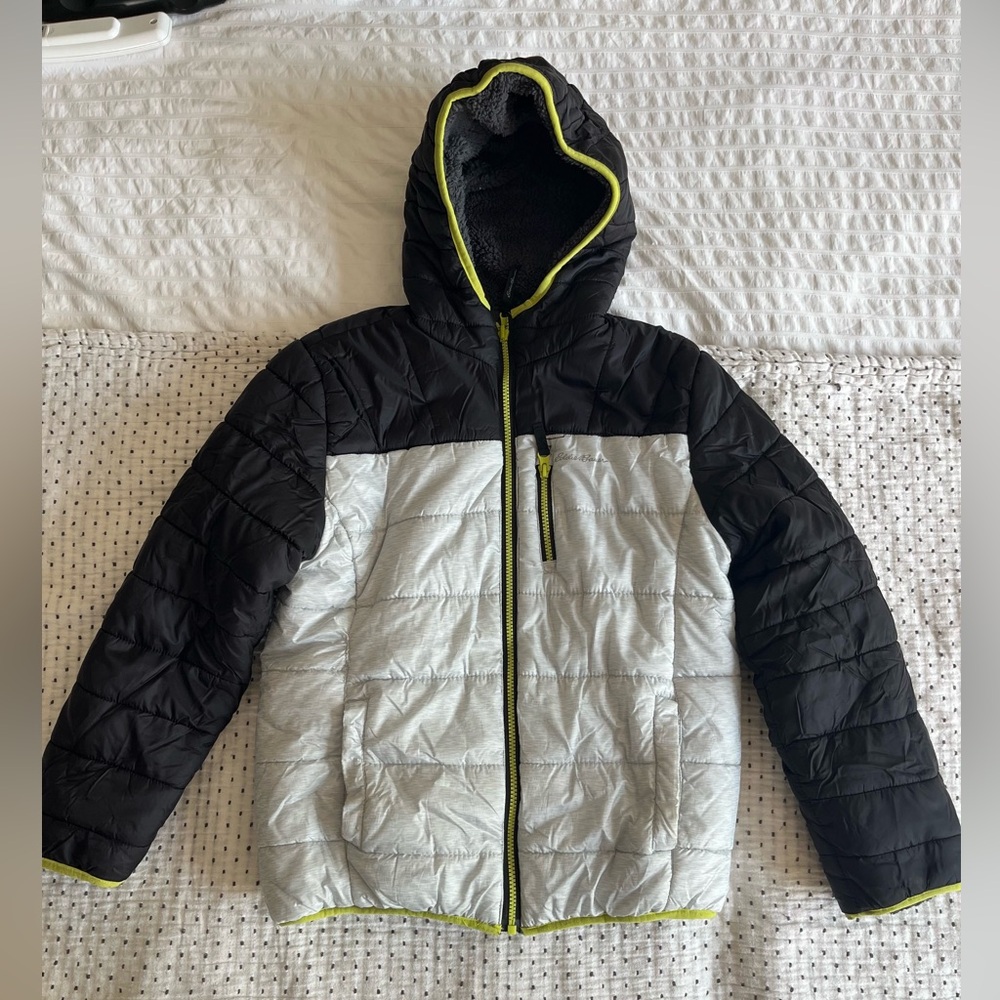 Boys Reversable Eddie Bauer coat, sizes (14/16)